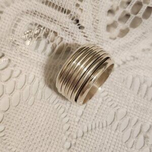 Rope Sterling Silver Spinning Ring
